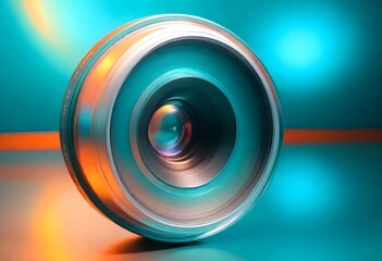 3d render of camera lense
