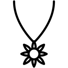 necklace line icon