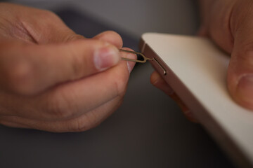 SIM card replacement in the phone