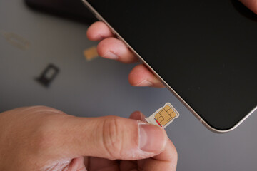 SIM card replacement in the phone