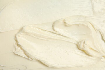 Texture of tasty butter as background, top view