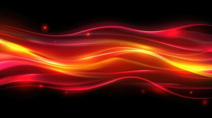Abstract background with glowing lines. Red and orange colors.