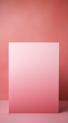Pink blank pale color gradation with dark tone paint on environmental-friendly cardboard box paper texture empty pattern with copy space for product 