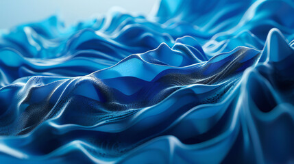 Obraz premium Intertwining Blue Waves: A Dynamic and Mesmerizing Abstract Background