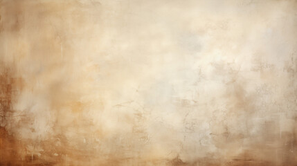 Textured Gold and Beige Wall, Vintage Plaster Background with Warm Tones