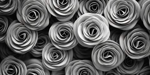 Rose close-up of monochrome carpet texture background from above. Texture tight weave carpet blank empty pattern with copy space for product