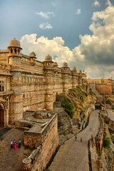 Fototapeta premium Eastern part of Gwalior Fort, Madhya Pradesh, India