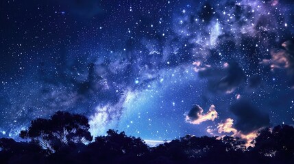 Beautiful australian dreamy night sky