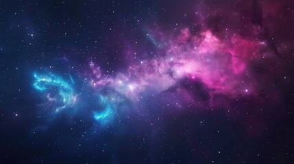 Beautiful colorful galaxy clouds nebula background wallpaper, space and cosmos or astronomy concept, supernova, night stars hd