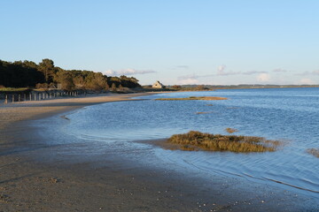 A view of the lagoon at Pen Bron. La Turballe, France.  - April 28, 2024.