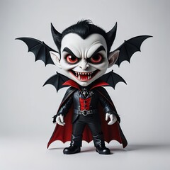 cartoon vampire on white