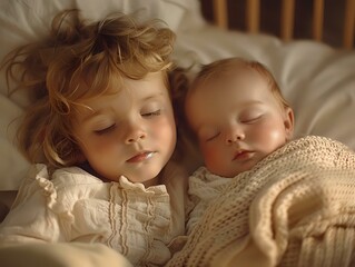 Tender Sibling Love: A Moment of Pure Affection