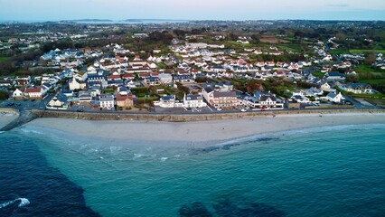 aerial view of beach