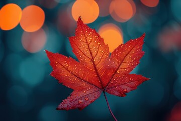 Red maple leaves