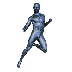 男性サイボーグ　3DCGレンダリング