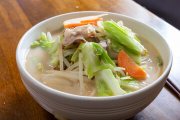 とても美味しい日本の一般家庭のちゃんぽん麺