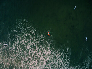 Dramatic Photo Of Surfer In Cornish Sea