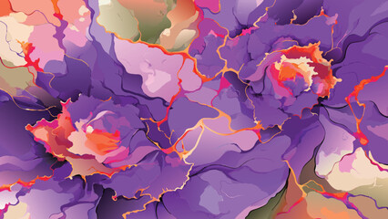 abstract watercolor background, purple theme, vector