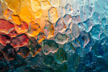 abstract detailed background with glass wet shiny texture