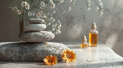 Zen and the art of relaxation through piles of stones and spa oils
