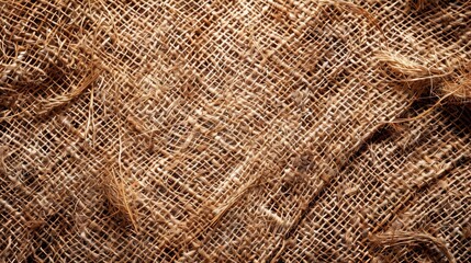 Brown Coconut Fiber Texture Background with Eco Friendly Materials