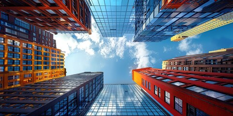 buildings with beautiful colors