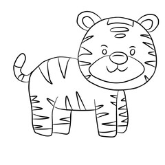 cartoon tiger