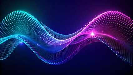 Fototapeta premium Modern Science, A Colorful Abstract Visualization