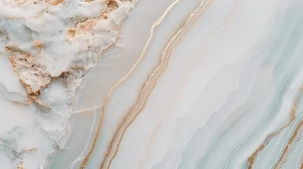 Fotobehang Aerial View of Abstract Salt Flat Landscape at Sunrise © Artistic Visions