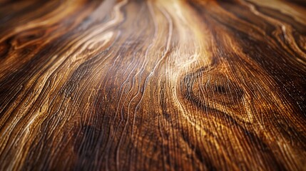 Eloquent Whispers: The Artistry of a Strikingly Prominent Grain Pattern on a Piece of Wood