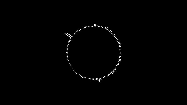 white video footage of audio visualizer on black background. Abstract music waves oscillation.
Futuristic sound wave visualization. wave form Audio. Isolated on transparent background.