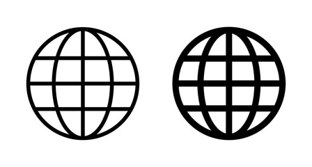 Web icon vector isolated on white background. Website vector icon. Internet world vector