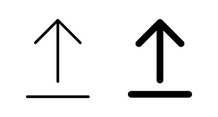 Upload icon vector isolated on white background. Upload sign icon. Upload button. Load symbol.