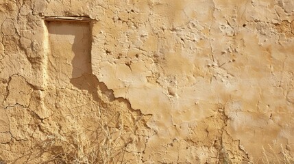 Weathered Whispers: A Worn and Aged Wall, Echoing Tales of Time's Passage