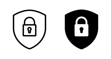 Security icon vector isolated on white background. protection icon. privacy. vpn