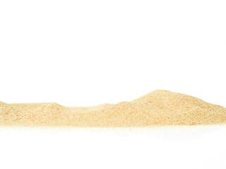 Sand Beach Isolated White Background Texture Summer Desert Zen Garden Coast Ocean for Vacation, Hot...