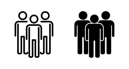 people icon vector isolated on white background. person icon. User vector icon