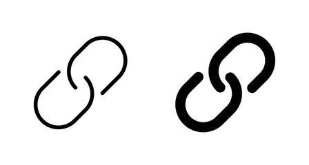 External link symbol icon vector. Link icon isolated on white background. Link vector icon. Hyperlink chain symbol