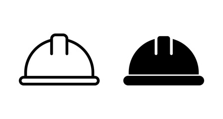Helmet icon vector isolated on white background. Motorcycle helmets. Racing helmet. construction helmet icon. Safety helmet