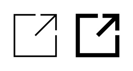 Fototapeta premium Link icon vector isolated on white background. Link vector icon. External link symbol vector icon. Hyperlink symbol