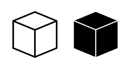 Box icon vector isolated on white background. Cardboard box, packaging open. Box vector icon