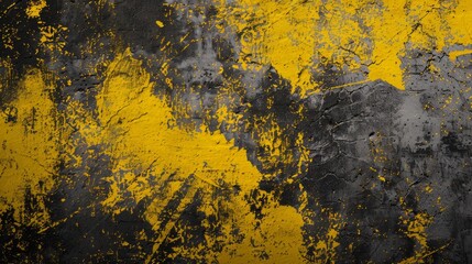 Elegant Disarray: A Textured Black and Gold Background with Artful Splatters, Harmonizing Chaos and Sophistication