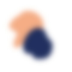 Gradient Abstract Shape Decor