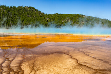 Midway Geyser Basin, Yellowstone, Wyoming...