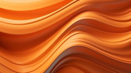 Series of smooth, flowing orange lines creating a wavy abstract pattern, with warm orange color.