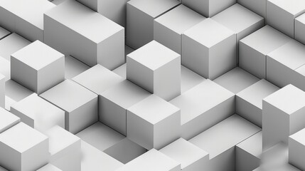 Fototapeta premium A white background with a lot of white cubes