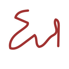 Abstract Squiggly Line Vector