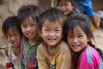 Unidentified Hmong children in Sapa, Vietnam