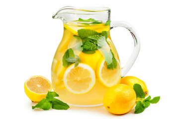 Jug of summer lemonade