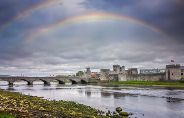 Rainbow over King Johns Castle